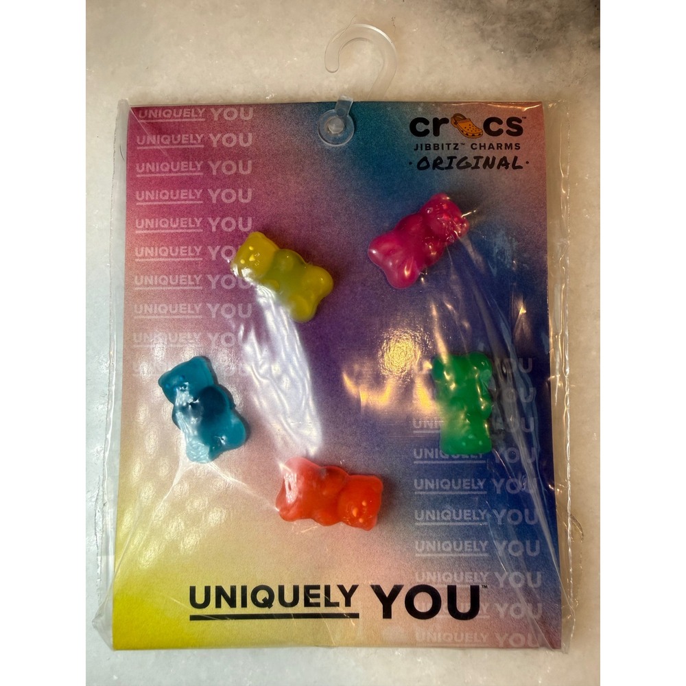 Crocs Jibbitz Charms Unisex OS Multicolor Gummy Bear 5-Pack Shoe Decoration